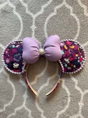 Vera Bradley x Disney Mickey & Minnie Flirty Floral Mouse Ear Headband